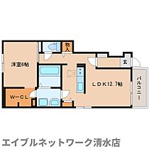 静岡県静岡市清水区三保（賃貸アパート1LDK・1階・45.33㎡） その2