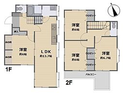 狭山市南入曽　中古一戸建　〜全居室6帖以上〜