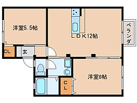 奈良県天理市西長柄町（賃貸アパート2LDK・2階・45.85㎡） その2