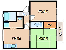 奈良県天理市三昧田町（賃貸アパート2DK・2階・42.00㎡） その2