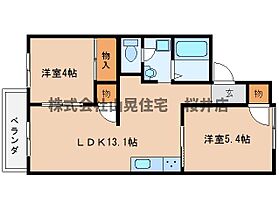 ハイタウニィ  ｜ 奈良県桜井市大字粟殿（賃貸アパート2LDK・2階・48.00㎡） その2