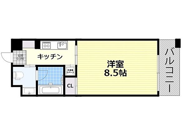 グランツ西大橋 ｜大阪府大阪市西区立売堀２丁目(賃貸マンション1R・6階・22.27㎡)の写真 その2