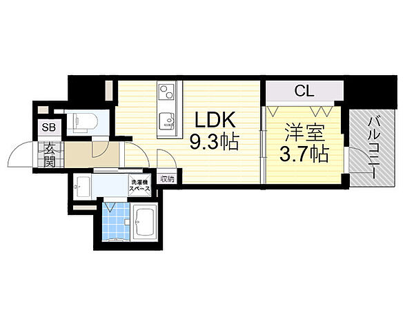 RJRプレシア南堀江 804｜大阪府大阪市西区南堀江２丁目(賃貸マンション1LDK・8階・34.10㎡)の写真 その2