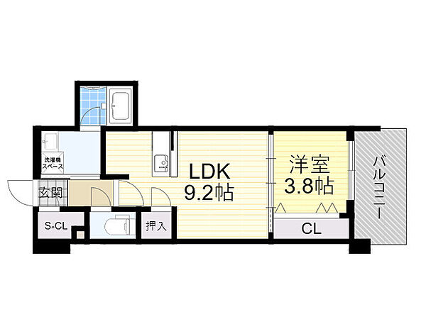 RJRプレシア南堀江 805｜大阪府大阪市西区南堀江２丁目(賃貸マンション1LDK・8階・34.90㎡)の写真 その2