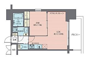 大阪府大阪市西区川口３丁目（賃貸マンション1LDK・15階・40.92㎡） その2