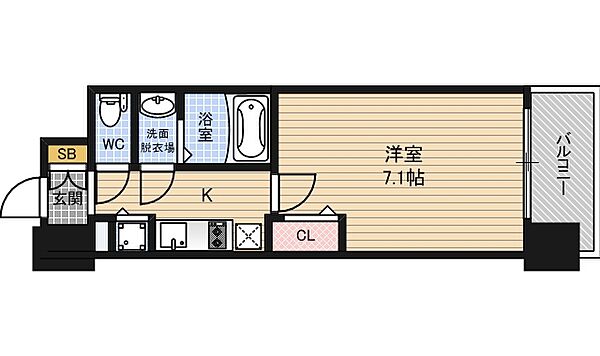 プレサンス野田阪神駅前ザ・ファースト ｜大阪府大阪市福島区海老江７丁目(賃貸マンション1K・4階・23.65㎡)の写真 その2