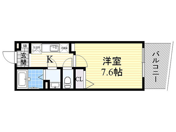 ルクレ阿波座レジデンス 914｜大阪府大阪市西区立売堀６丁目(賃貸マンション1K・9階・25.60㎡)の写真 その2