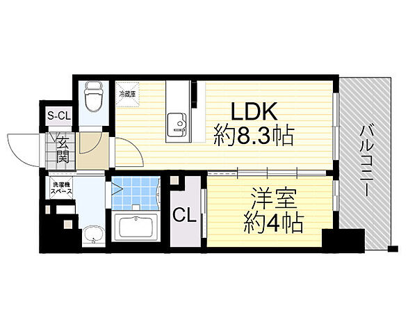 エスリードレジデンス梅田グランゲート 810｜大阪府大阪市北区豊崎６丁目(賃貸マンション1LDK・8階・32.17㎡)の写真 その2