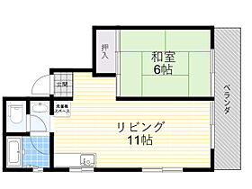 羽衣コーポ 401 ｜ 兵庫県西宮市羽衣町5番19号（賃貸マンション1LDK・4階・37.52㎡） その2