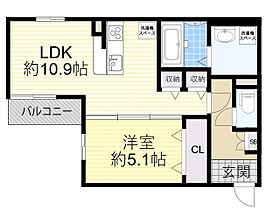 大阪府大阪市福島区玉川２丁目（賃貸アパート1LDK・2階・42.23㎡） その2