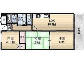 大拓ハイツ3  ｜ 大阪府大阪市福島区吉野３丁目（賃貸マンション3LDK・3階・55.03㎡） その2