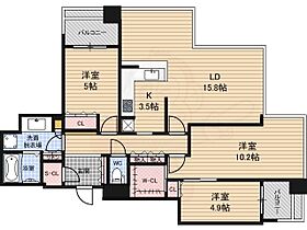 シティタワー西梅田  ｜ 大阪府大阪市福島区福島７丁目20番18号（賃貸マンション3LDK・30階・90.81㎡） その2