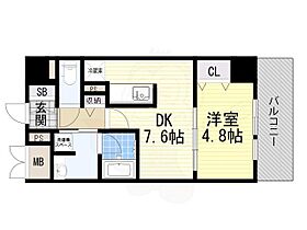 大阪府大阪市福島区福島７丁目（賃貸マンション1DK・5階・35.20㎡） その2