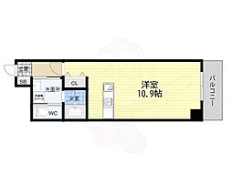 明成中津ビル ワンルームの間取図画像