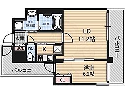 CUORE 2Kの間取図画像