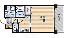 プレジオ福島 1Kの間取図画像
