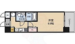 セレニテ福島シェルト 1Kの間取図画像