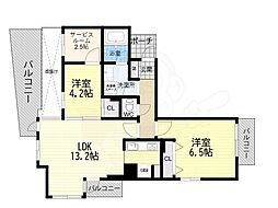 デ・リード阿波座 7階/-