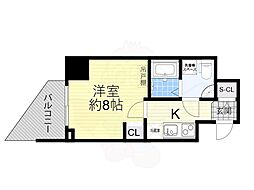 セレニテ福島アリア 1Kの間取図画像