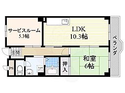 エスポワール福島 1SLDKの間取図画像