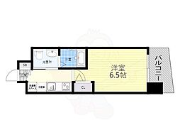 セレニテ福島プリエ 1Kの間取図画像