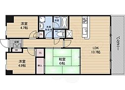 大拓メゾン野田 3LDKの間取図画像