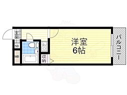 アクエルド大淀 1Kの間取図画像