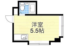 ジオナ本田 ワンルームの間取図画像