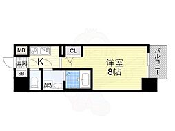 Algrad福島South 1Kの間取図画像