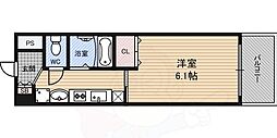 ファーストリバー ワンルームの間取図画像