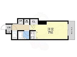 スカイライト新大阪 ワンルームの間取図画像