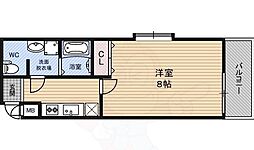 イオ・ネクスト九条 1Kの間取図画像