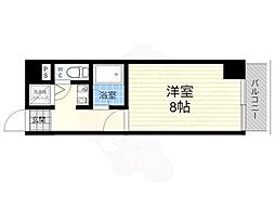 TATディナスティ西本町 1Kの間取図画像