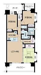 間取図画像 3LDK