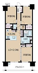 間取図画像 3LDK