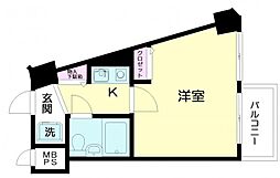 日神パレス立石第2 1Kの間取図画像