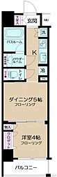 日神デュオステージ両国 1DKの間取図画像