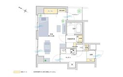 スカーラ武蔵小山 1DKの間取図画像