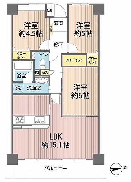 間取りを拡大表示