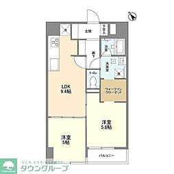 ＰＡＴＨ仲六郷 408 4階2LDKの間取り