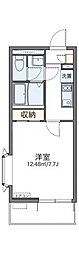 レオネクストOtorii 1Kの間取図画像