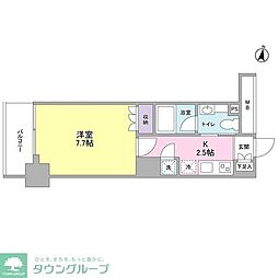 ディアレンス池上南WEST 1Kの間取図画像