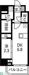 GRAN PASEO蒲田III 1DKの間取図画像