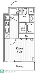 Stream多摩川 1Kの間取図画像