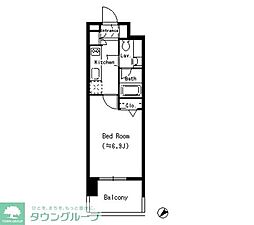 MFPRコート蒲田 ワンルームの間取図画像
