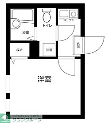 マーレ大森町 1Kの間取図画像