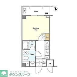 サンハイム雪が谷大塚 1Kの間取図画像