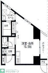 SKYPLAZA2 1Kの間取図画像