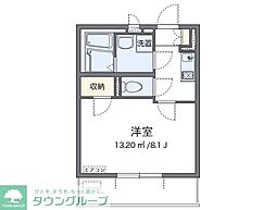 レオネクストサンドリーム 1Kの間取図画像