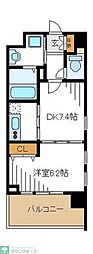 アバンセ 1DKの間取図画像